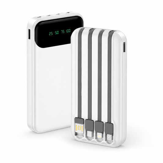 Fast Charging 10000mAh Power Bank for iPhone & Android